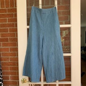 Madewell high waisted chambray soft pull on pants